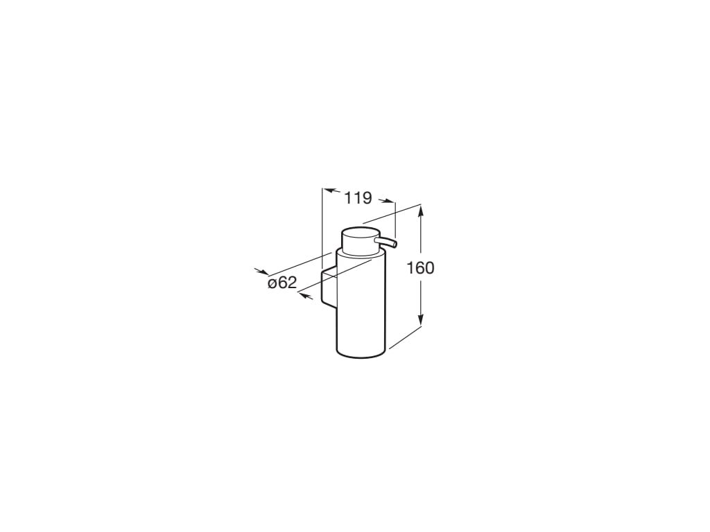 Roca - Dosificador de pared Superinox A817301002 - BricoandPool