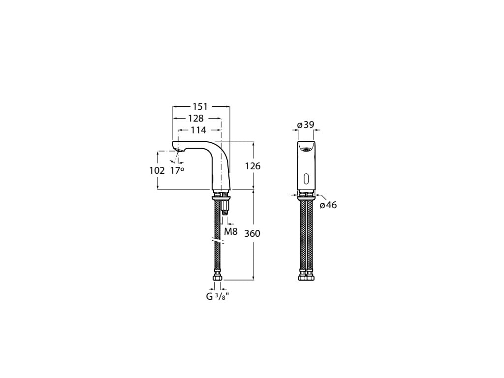 Roca - Grifo de lavabo pilas un agua L20 A5A5609C00 - BricoandPool
