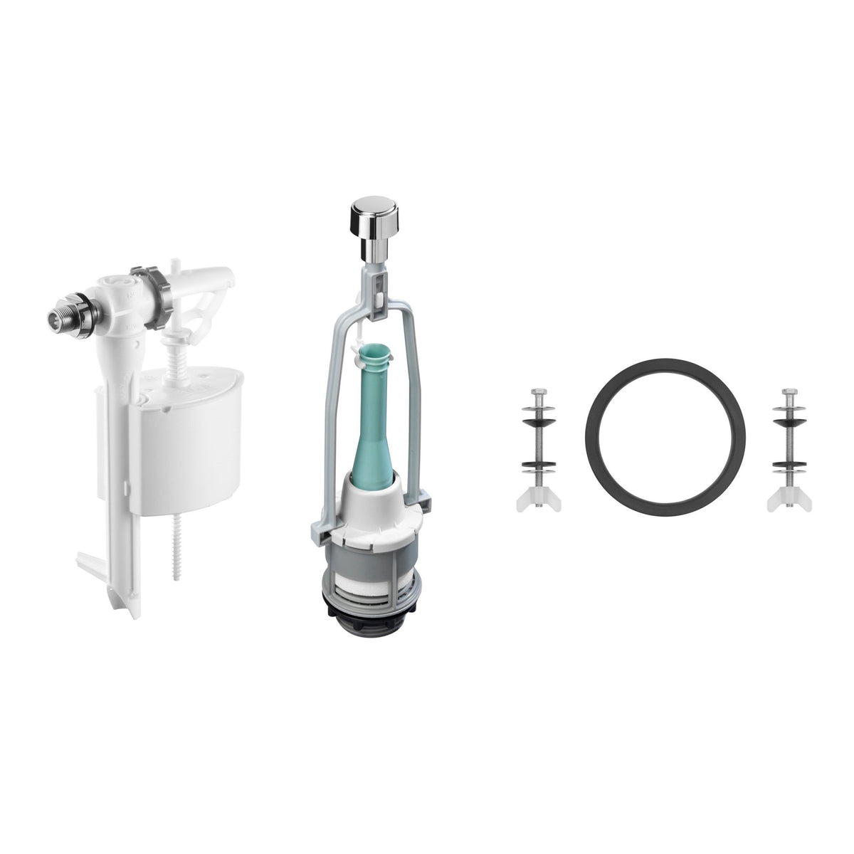 Roca - Kit meccanismi di scarico singolo con alimentazione laterale AH0003900R - BricoandPool