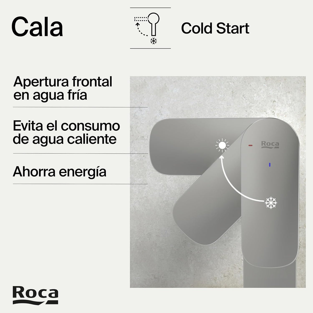 Roca - Miscelatore monocomando per lavabo Cala A5A326EC00 - BricoandPool