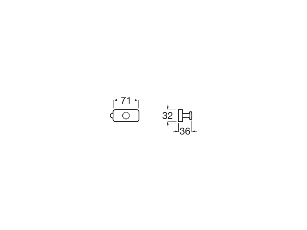 Roca - Percha Sonata Negro Mate A817720NB0 - BricoandPool