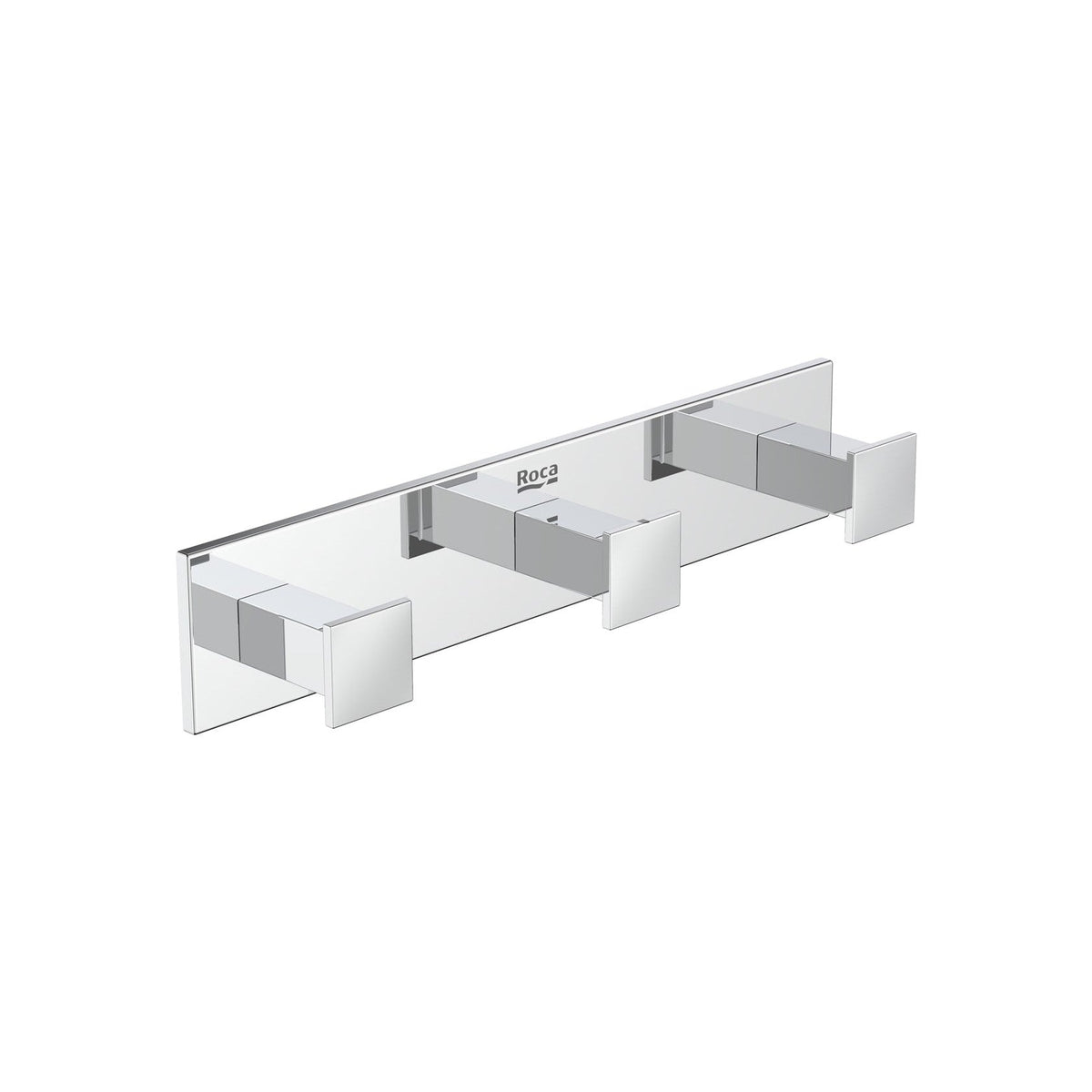 Roca - Percha triple Hotels Square Cromado A817603C00 - BricoandPool