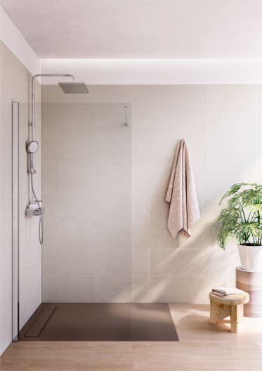 Roca - Plato de ducha Aquos extraplano de STONEX® Blanco - BricoandPool