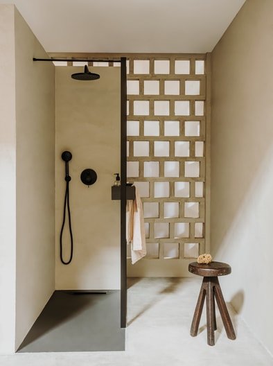 Roca - Plato de ducha Pyros cuadrado extraplano de STONEX® Beige - BricoandPool