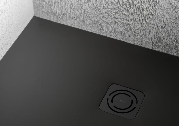 Roca - Plato de ducha Terran extraplano de STONEX® Perla - BricoandPool