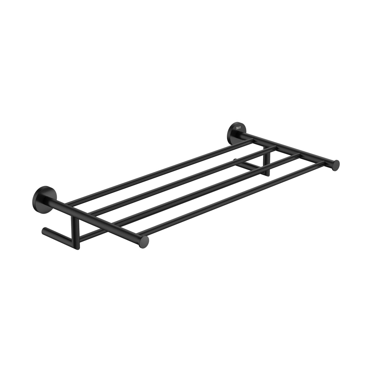 Roca - Portatoallas Hotels Round Negro Mate A817580C40 - BricoandPool