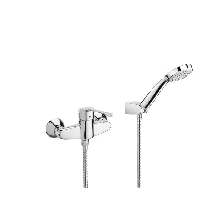 Roca - PRO Mezclador monomando ducha con flexible y soporte Victoria A5A2023C02 - BricoandPool