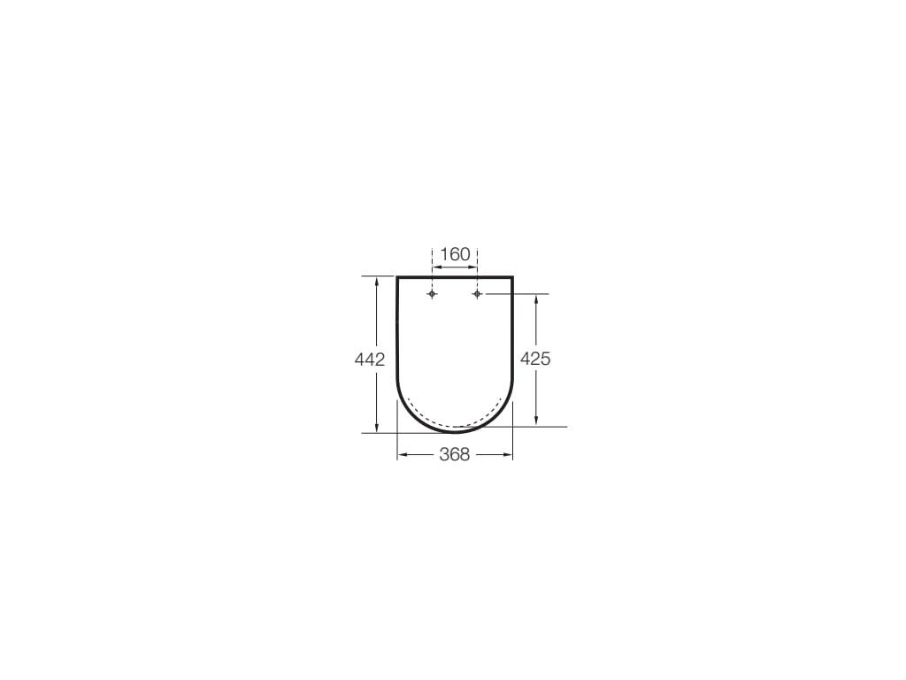 Roca - ROUND - Tapa y asiento para inodoro Inspira A80152264B - BricoandPool
