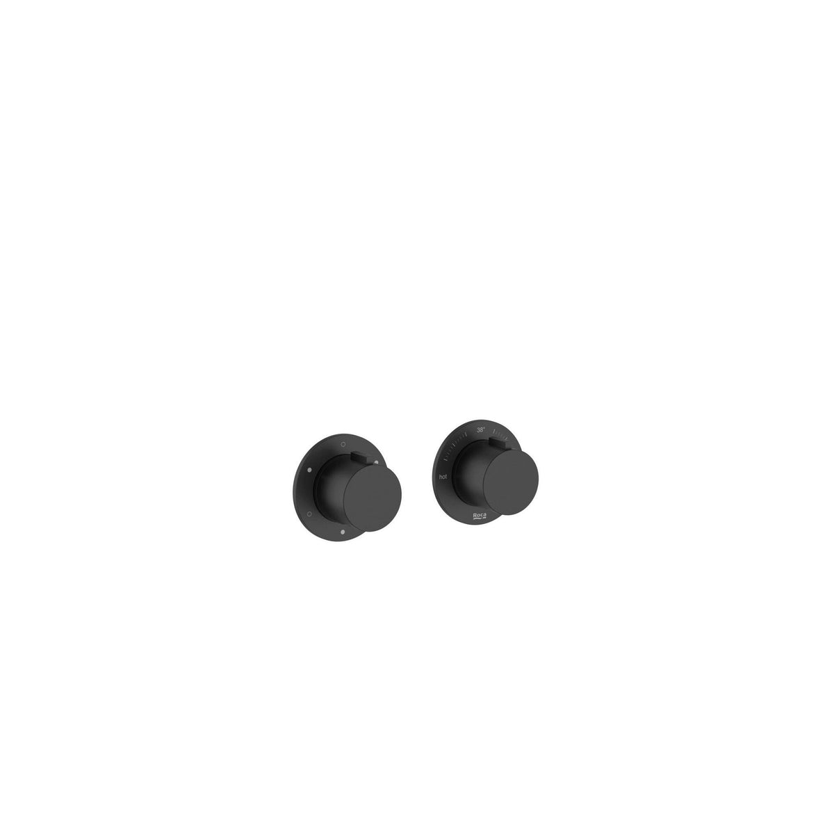 Roca - T - Multi grifería termostática empotrable para baño - ducha (3 vías), negro mate A5A224ANB0. - BricoandPool