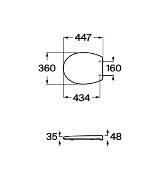 Roca - Tapa y asiento de SUPRALIT ® con caída amortiguada Victoria A801B6217B - BricoandPool