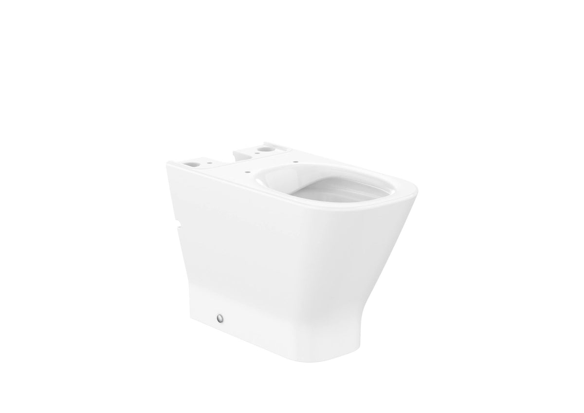 Roca - Taza The Gap Square Rimless para inodoro de tanque bajo - BricoandPool