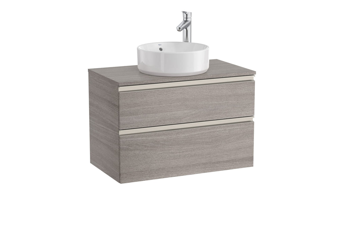Roca - The Gap Mueble base de dos cajones para lavabo de sobre encimera - BricoandPool