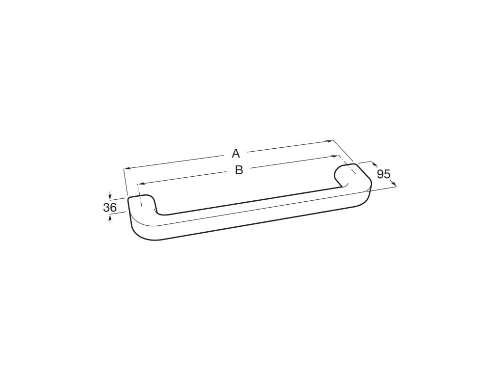 Roca - Toallero Onda 600 mm Blanco A3870ZH000 - BricoandPool