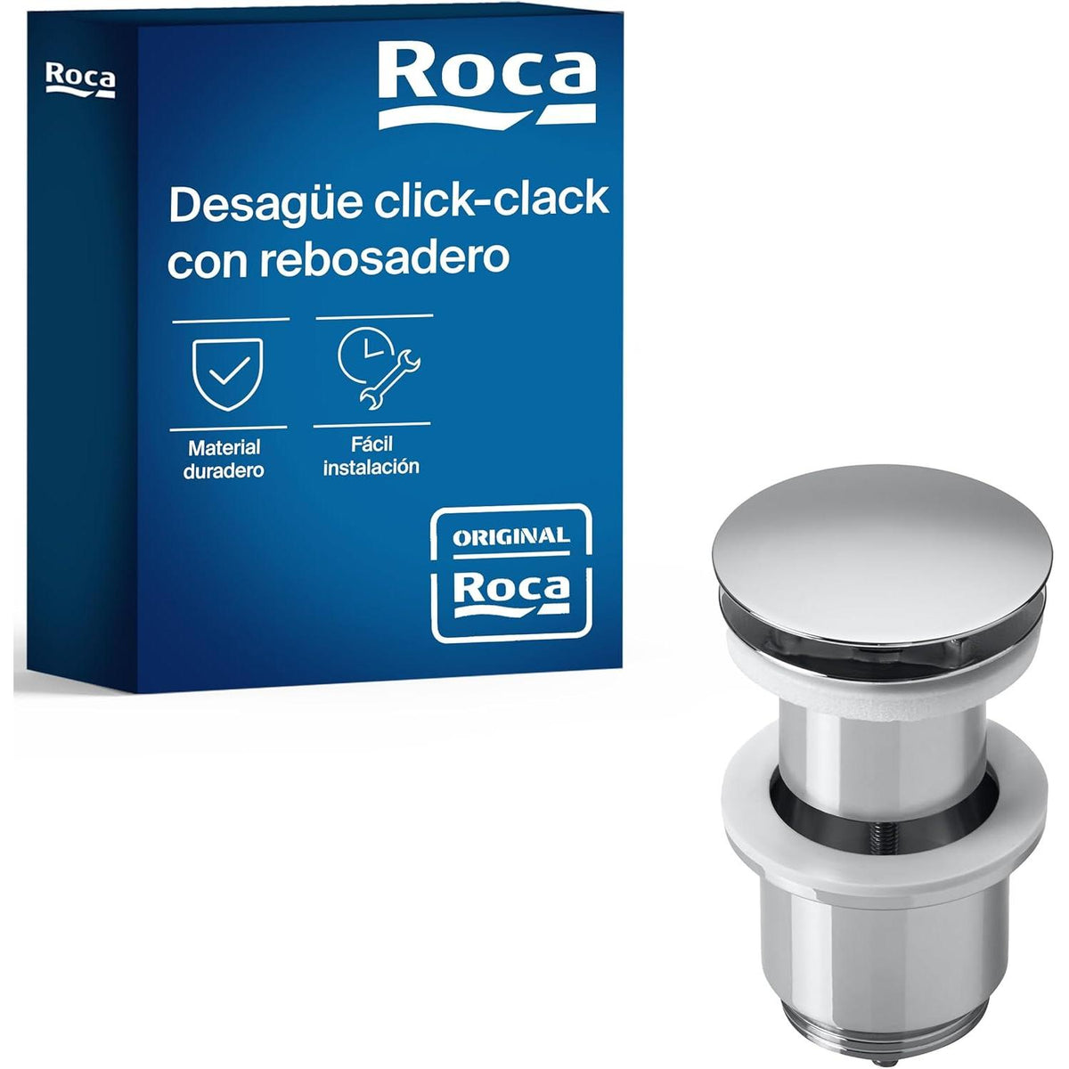 Roca - Afvoerplug wastafels/bidets Aqua A505400000 - BricoandPool