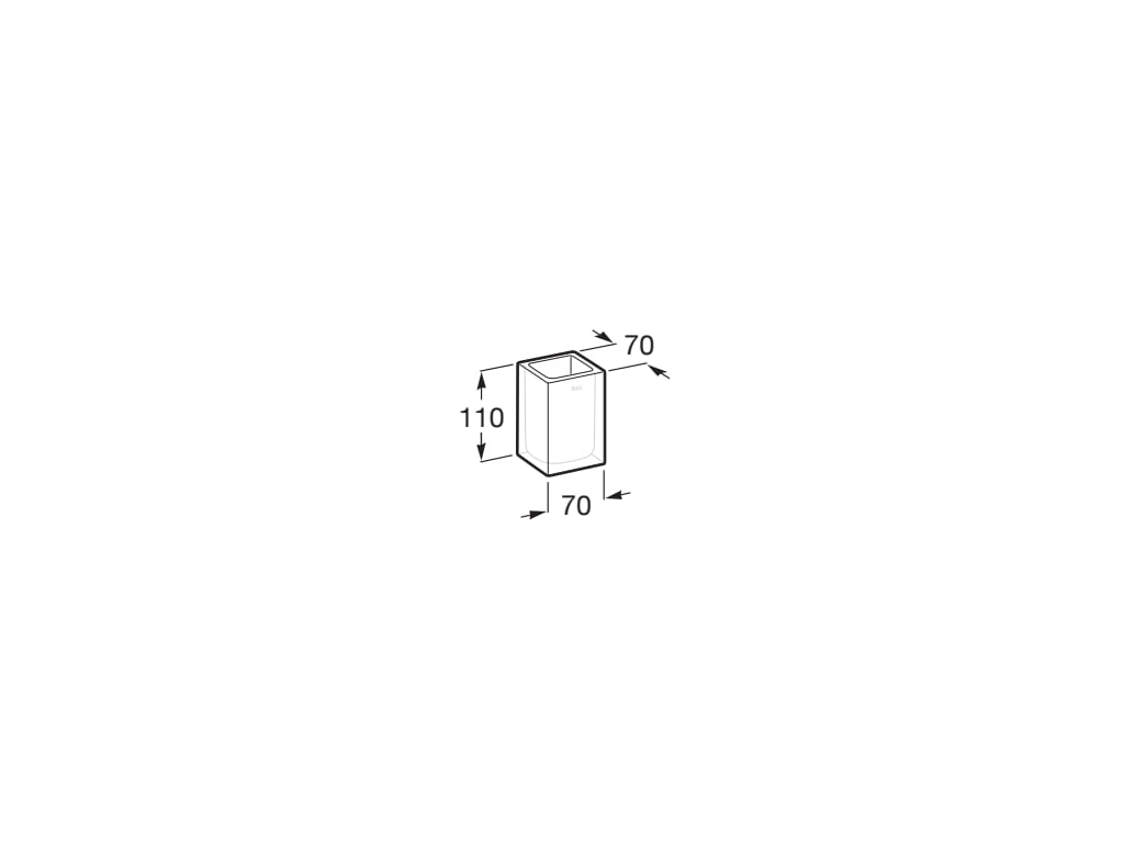 Roca - Vaso de encimera Ice Blanco A816860009 - BricoandPool