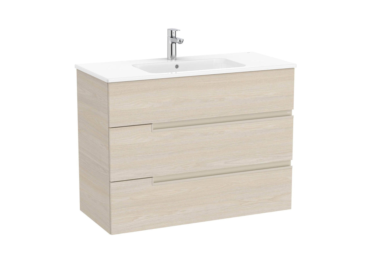 Roca - Victoria - N Mueble base Unik de tres cajones y lavabo - BricoandPool