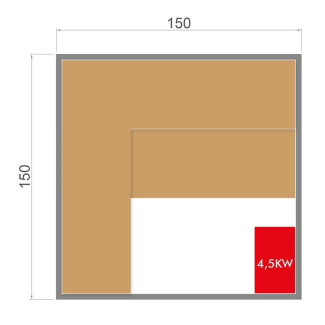 Sauna de vapor finlandesa 4 plazas - BricoandPool