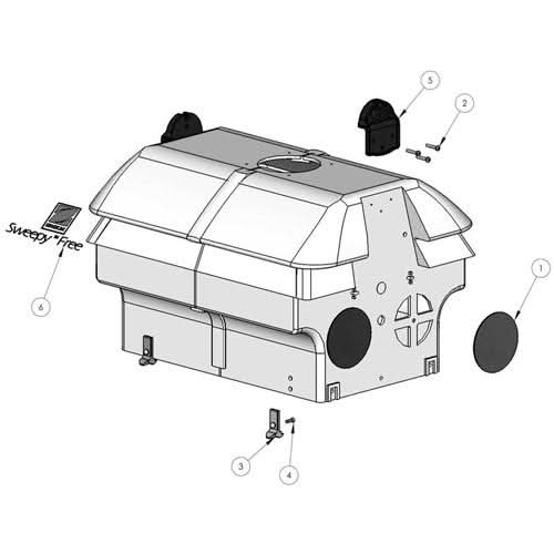 Zodiac - Carcasa completa Zodiac Sweepy Free W1758A - BricoandPool